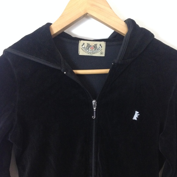 Juicy Couture Jackets & Blazers - Juicy Couture Black M Women Full Zip Hoodie Jacket